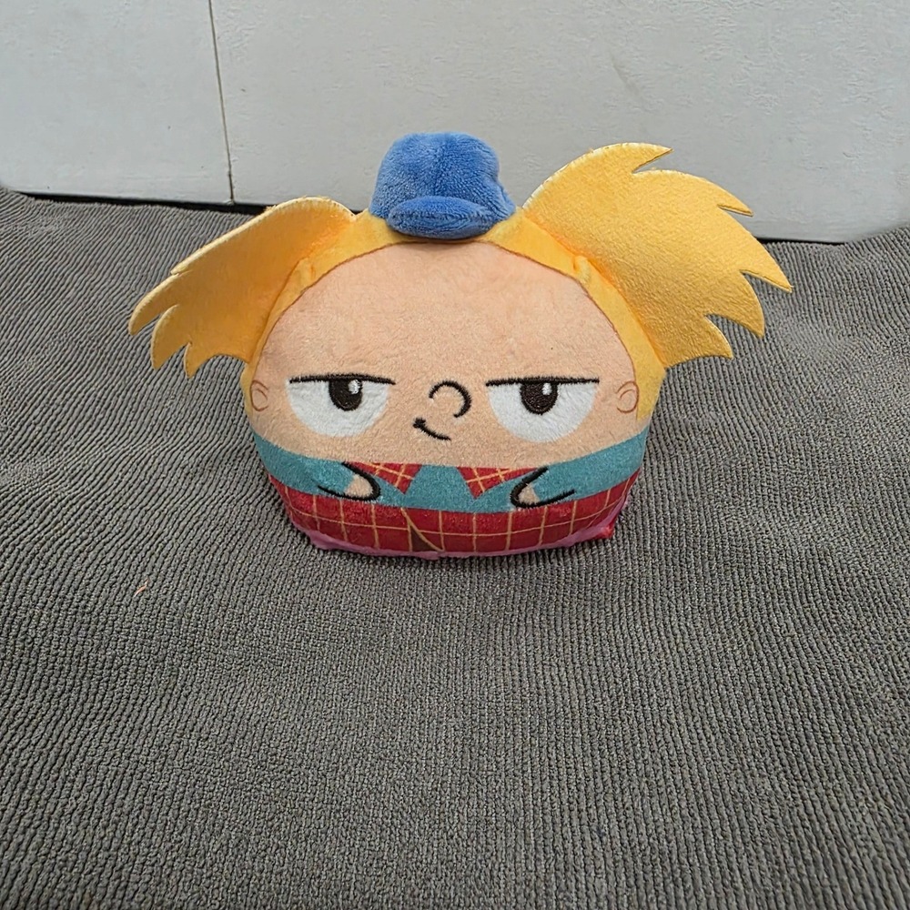 TeeTurtle x Nickelodeon Hey Arnold Reversible Plushie Arnold & Helga Pataki New
